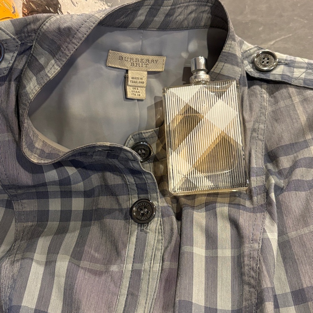 Burberry trench dress and Burberry Brit